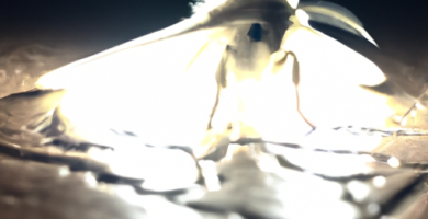 ¿Qué simboliza la polilla blanca desde una perspectiva espiritual?