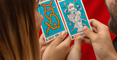Interacción Tarot Entre Mujer Piscis y Hombre Leo